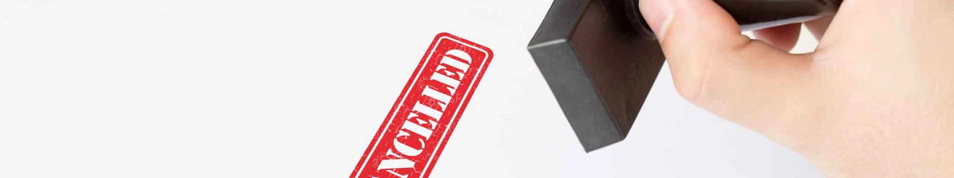 "cancelled" stamp